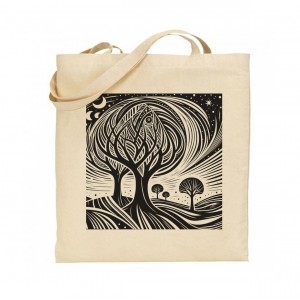 Screen Printed Natural Totes