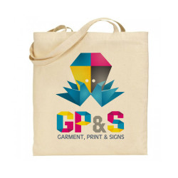 Printed Natural Totes - A4 Print Full colour