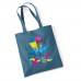 Coloured totes printed full colour