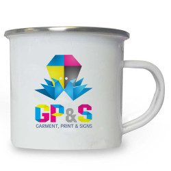 Enamel mugs