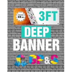 3ft Deep banner 3ft Deep banner