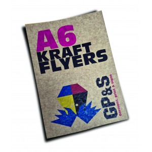 A6 Kraft Card Flyers