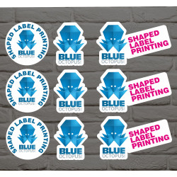 Any shape Cut Vinyl Labels / stickers